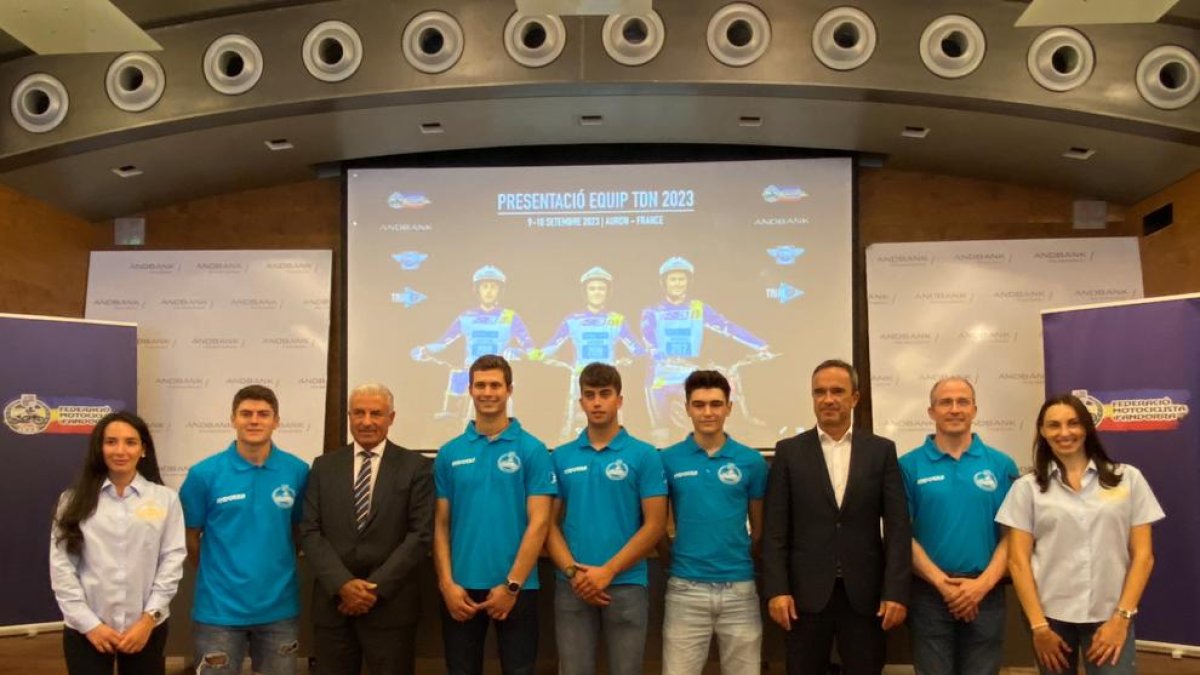 Presentació de l'equip que participarà al Trial de les Nacions de França