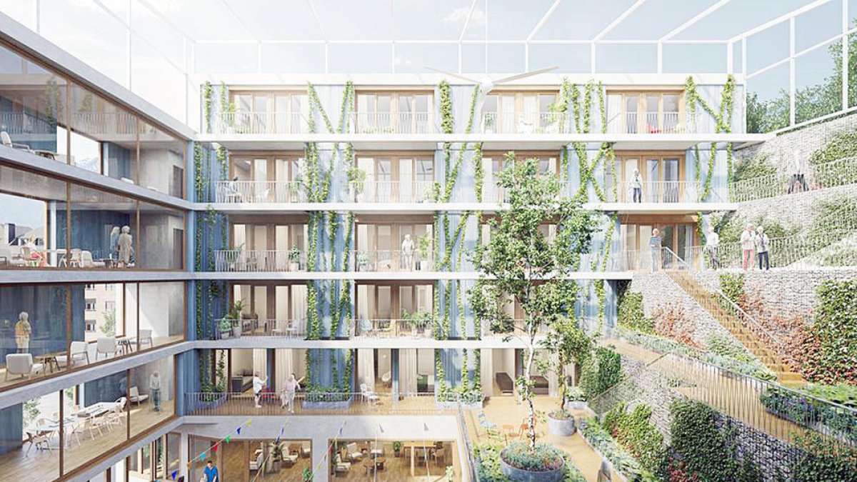 Render dels pisos tutelats de gent gran.