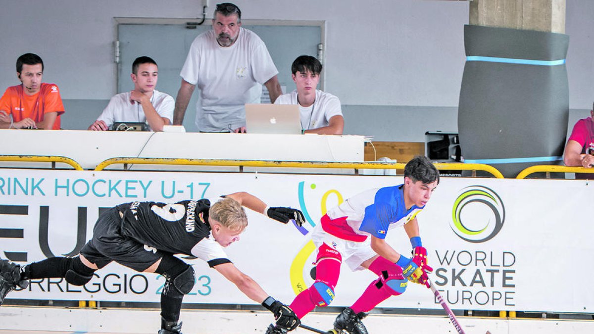 Un instant del partit d'ahir.