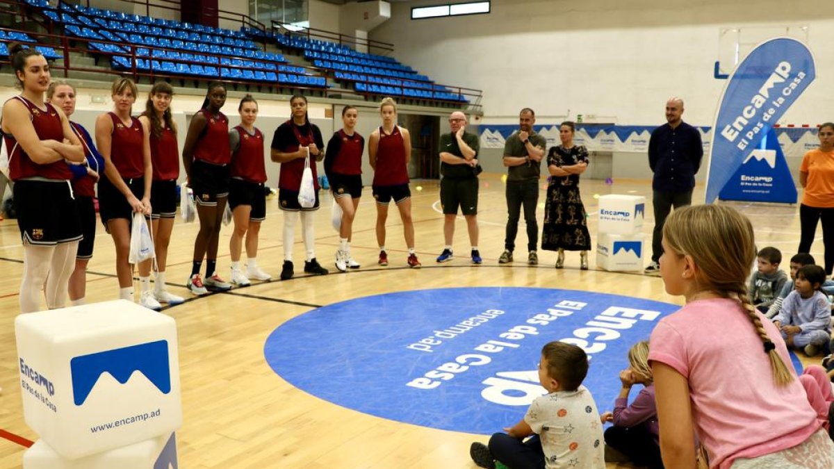 Recepció a l'equip Barça CBS, aquesta tarda