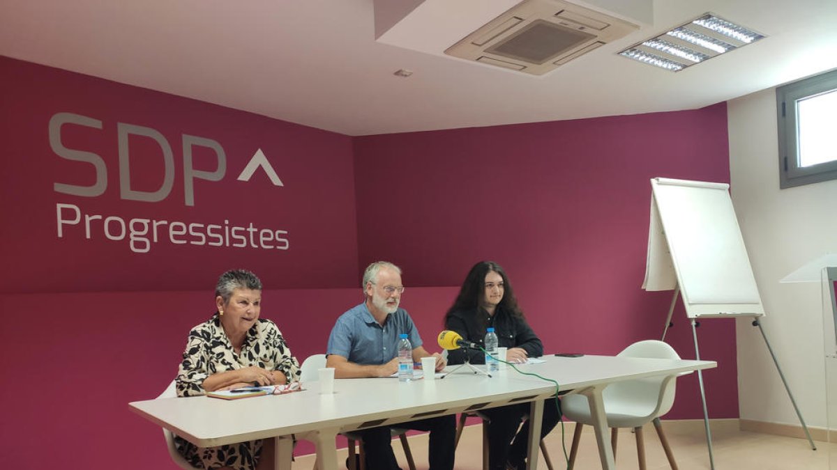 Roig, Montolio i Nogués en roda de premsa.
