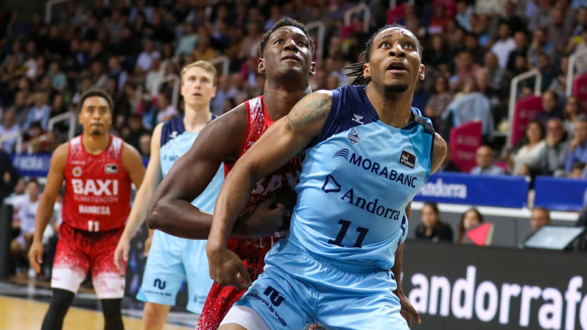 Stan Okoye, en un partit al Poliesportiu.