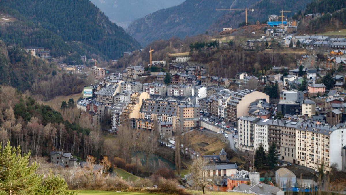 Imatge de la població de la Massana.