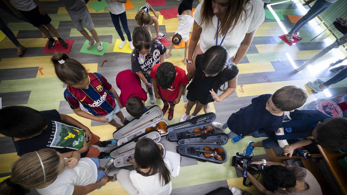 Projecte COMSONA! de l'Institut de Música, al col·legi Sant Ermengol