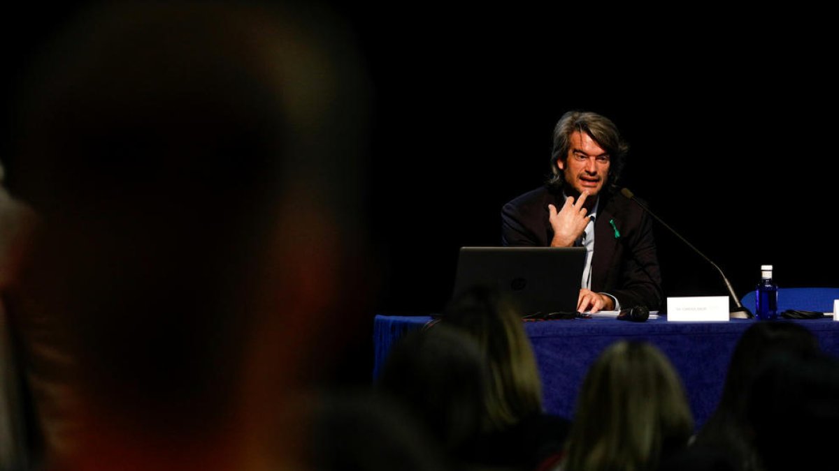 Carlos Mur ahir a la Jornada de salut mental.