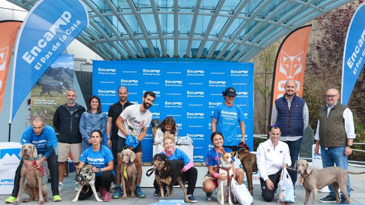 Els premiats a la 4a edició de l'OTSO Trail Dog d'Encamp