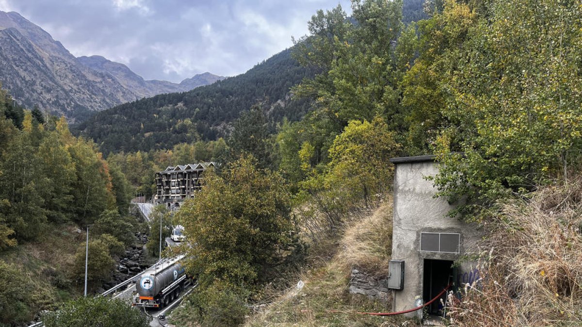 Un dipòsit d'aigua a la Massana
