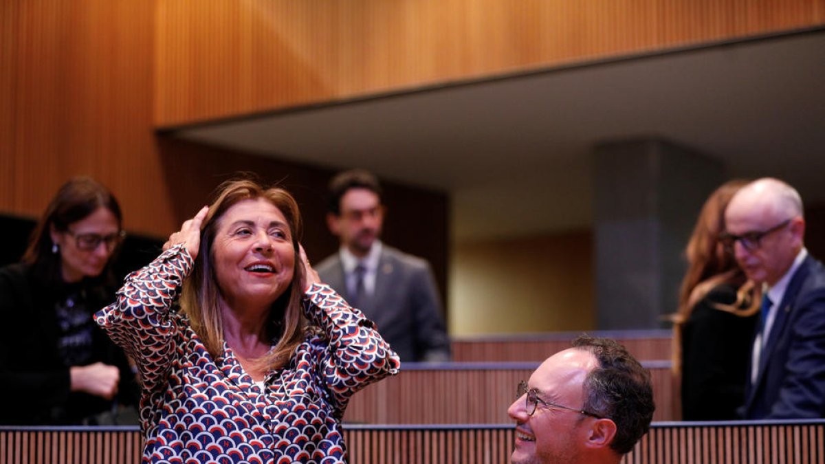 La ministra Marsol ahir al Consell General.
