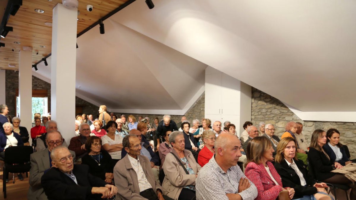Presentació del llibre, ahir a la sala Sergi Mas.