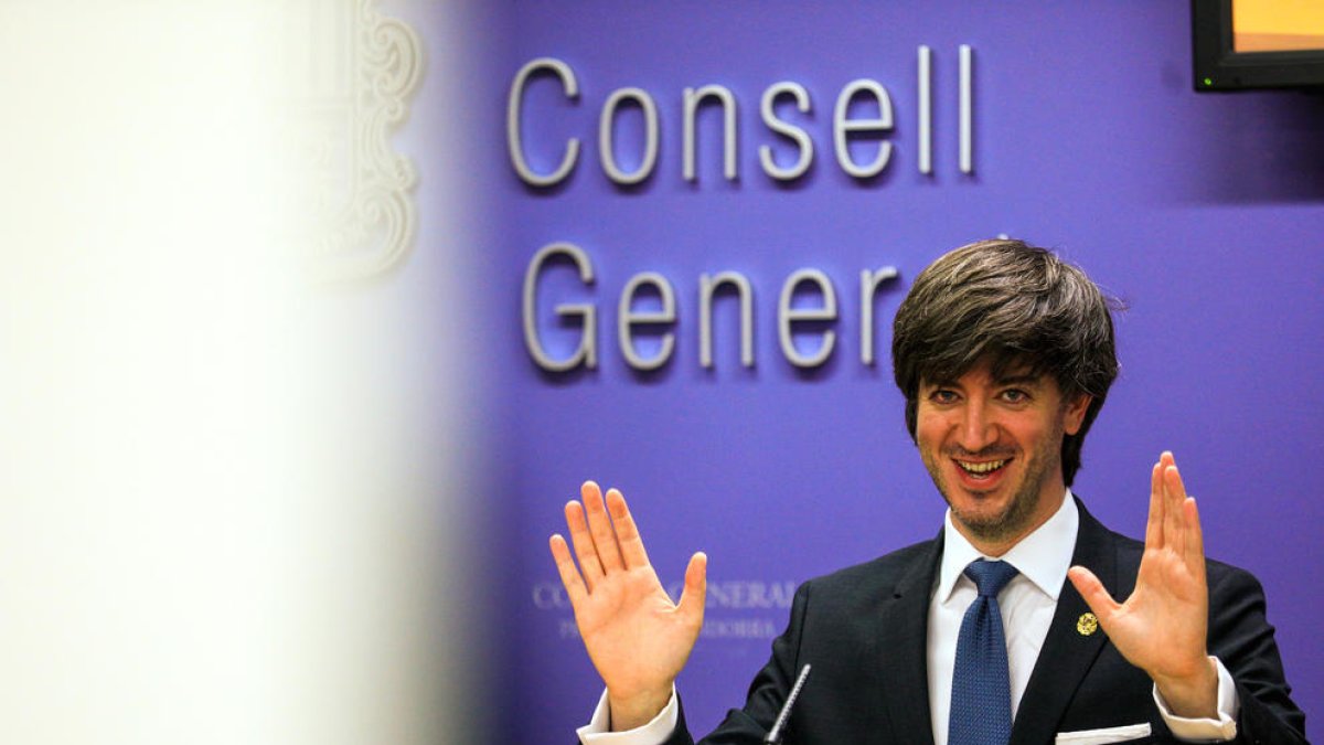 Carles Ensenyat a la roda de premsa.