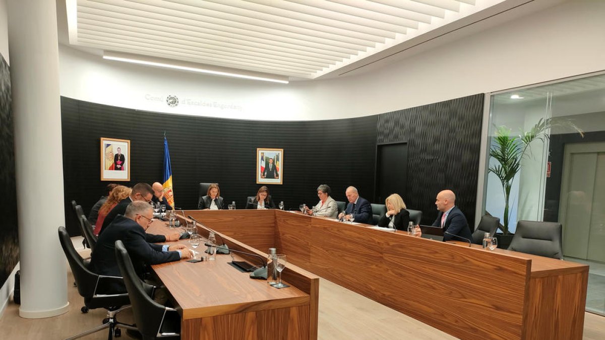 Sessió de consell de comú, ahir a la tarda.