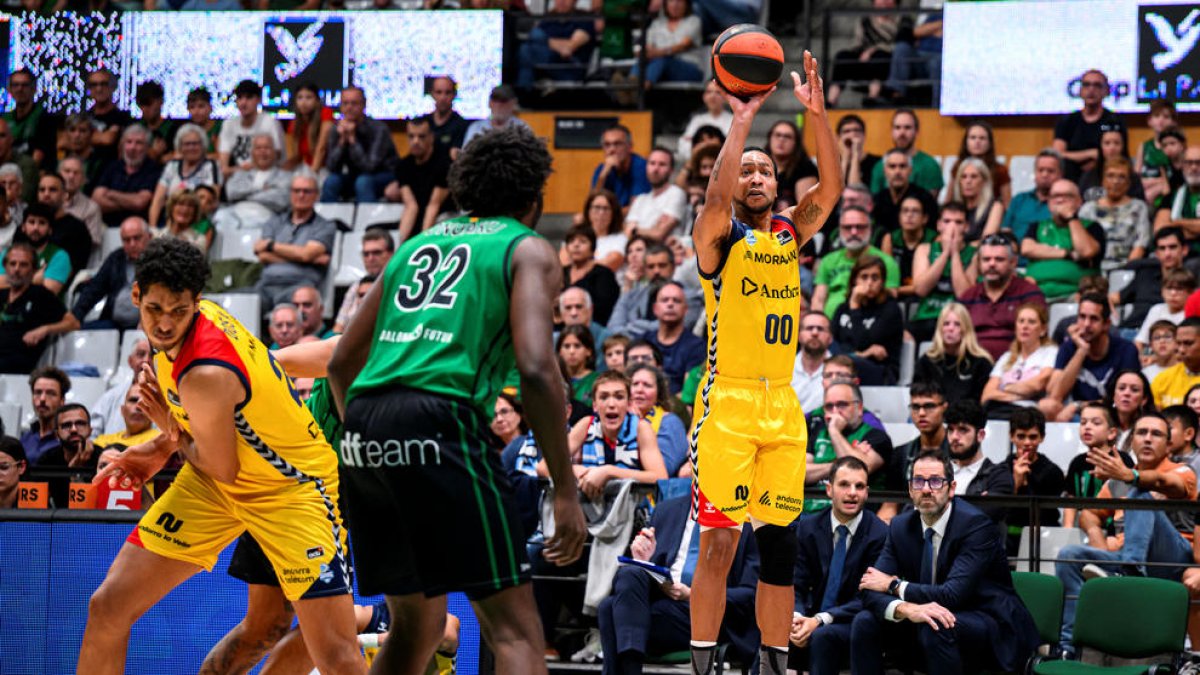 Andreu Goudelock, dissabte a Badalona.