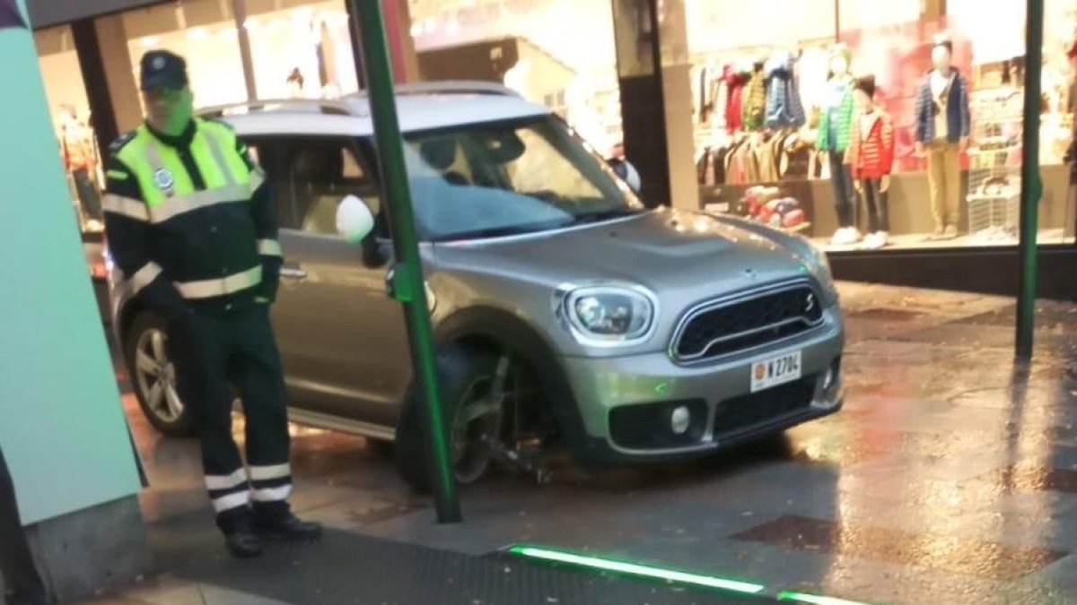 Accident al carrer ciutat de Sabadell