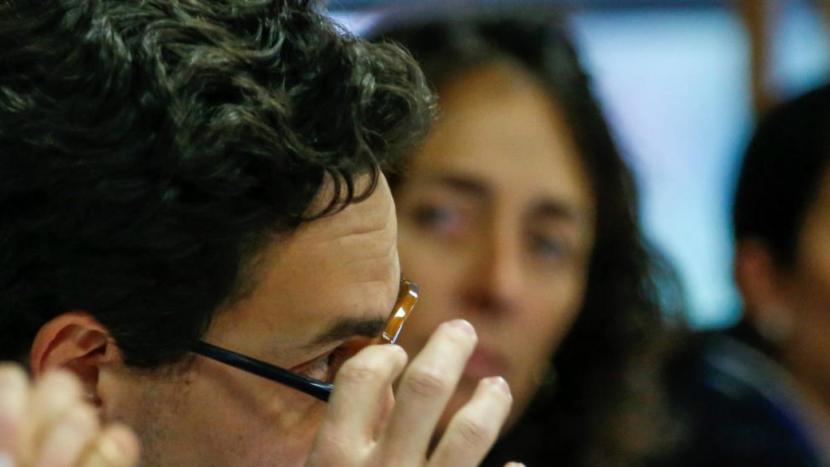 Guillem Casal, en compareixença al Consell General.