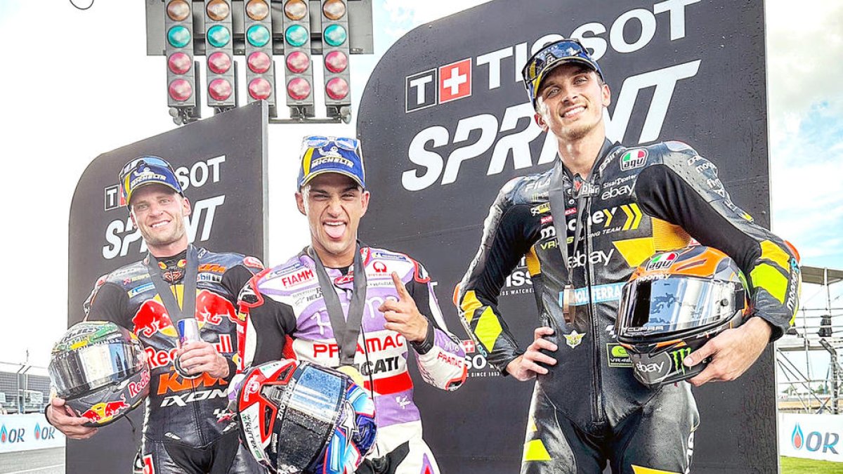 Podi de la cursa esprint.