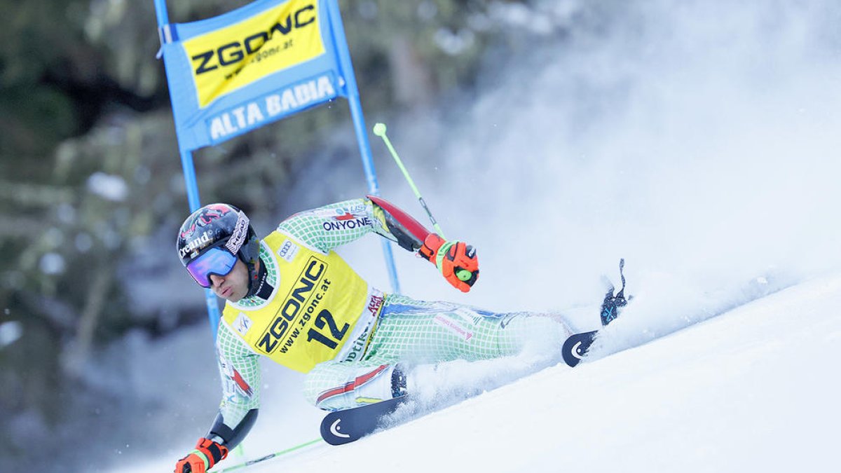 Joan Verdú, durant la cursa d'Alta Badia.
