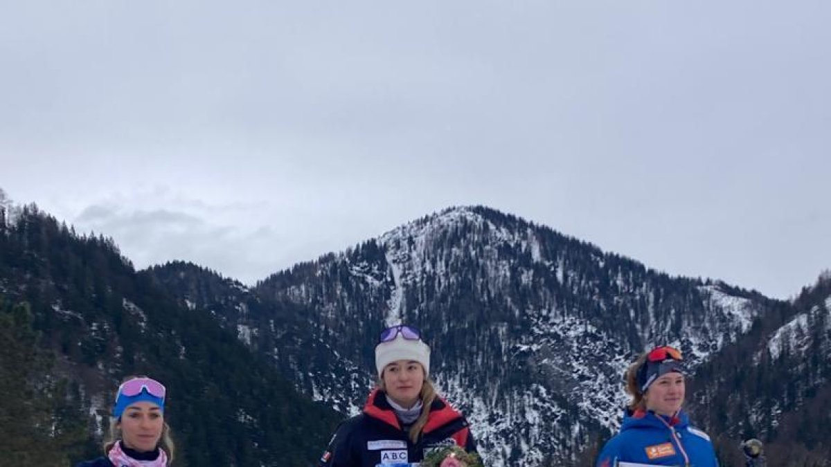 Gina del Rio al podi de la Copa d'Europa a Sant Ulrich