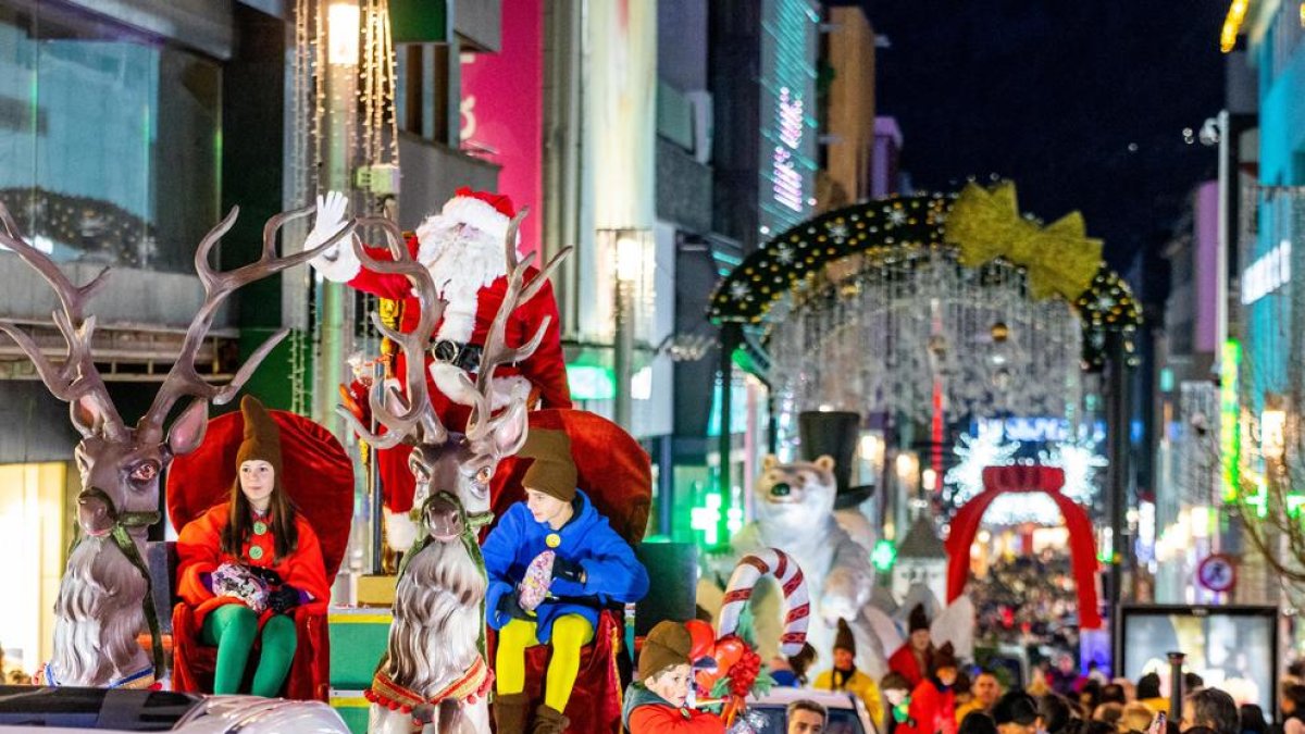 Rua del Pare Noel de l'any passat a Escaldes