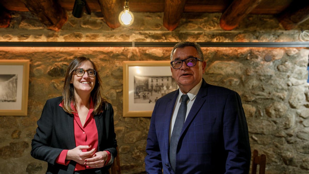 La directora financera de FEDA, Marta Suñé, i el director general, Albert Moles.