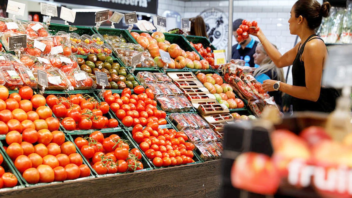 Un supermercat a Escaldes.