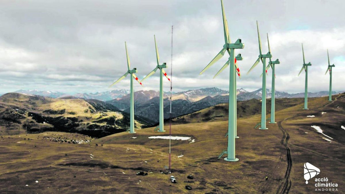Simulació del parc eòlic del Maià