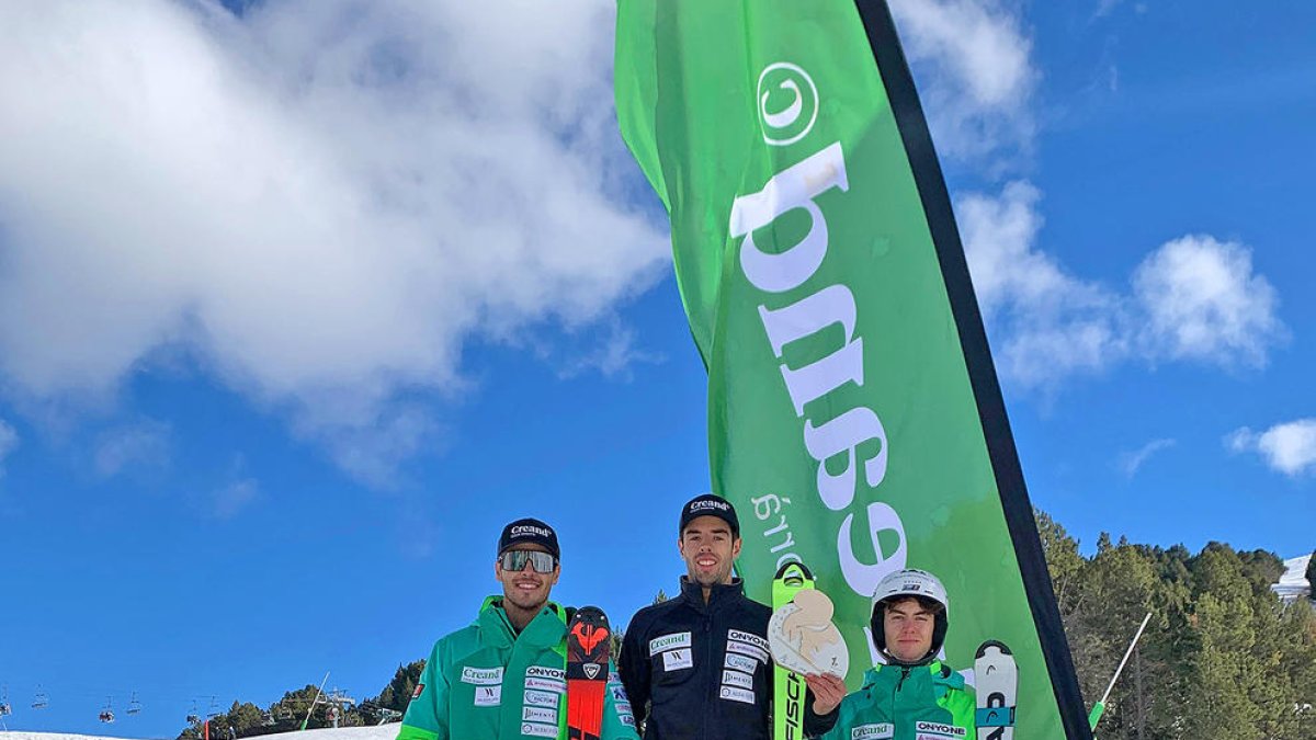 Podi andorrà a l'eslàlom FIS masculí de Soldeu.
