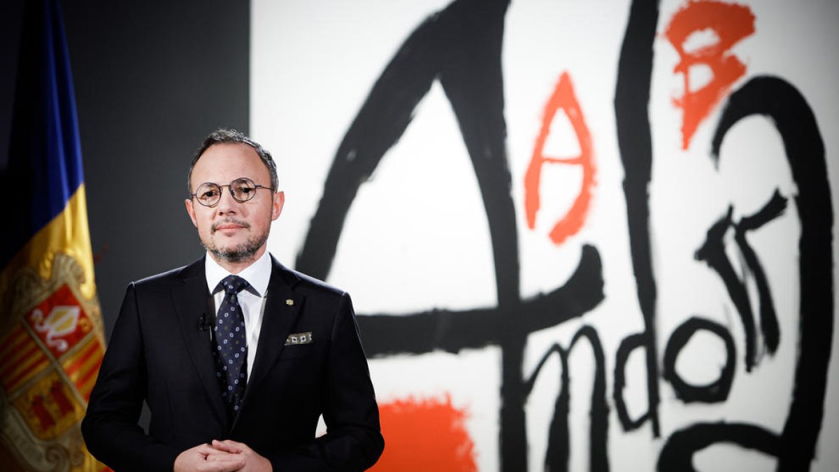 Xavier Espot en el discurs de Cap d'Any