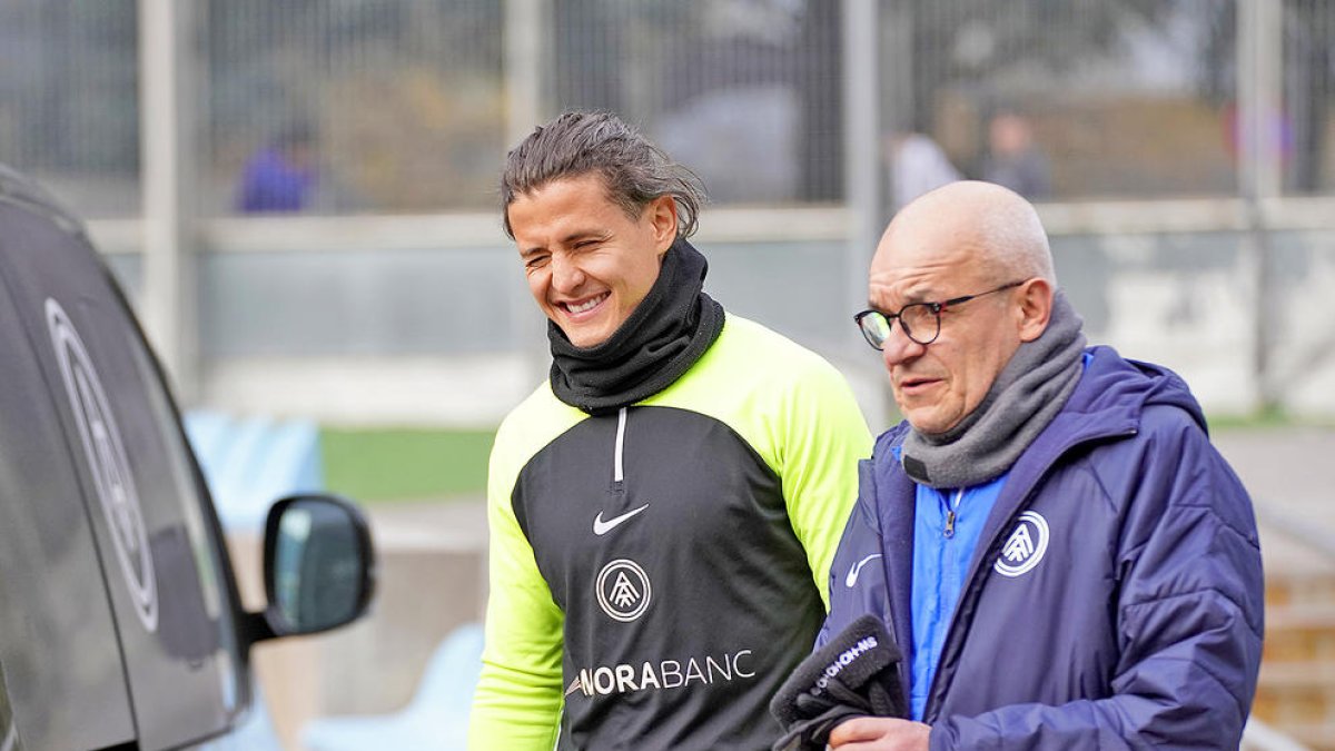 El capità del FC Andorra, Rubén Bover.