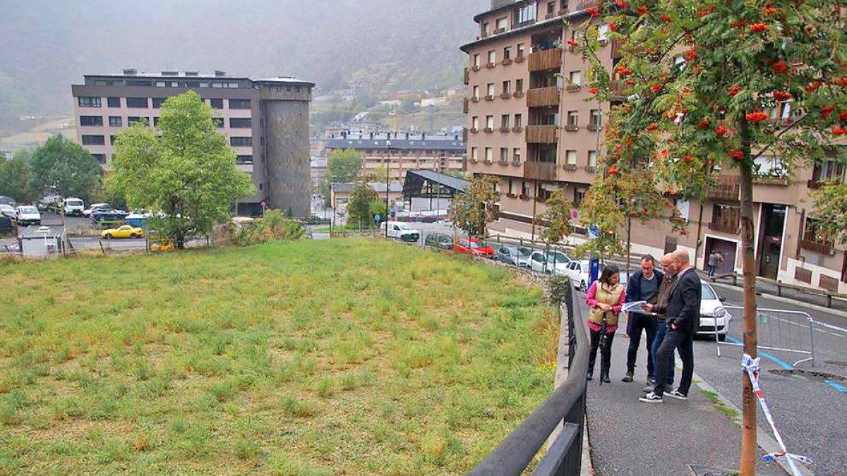 Espai on es realitzarà l'aparcament horitzontal