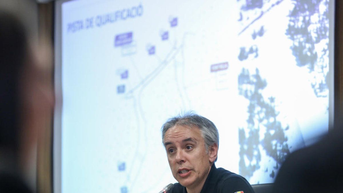 El director general d'Ensisa, David Hidalgo, en la compareixença al Consell aquesta tarda