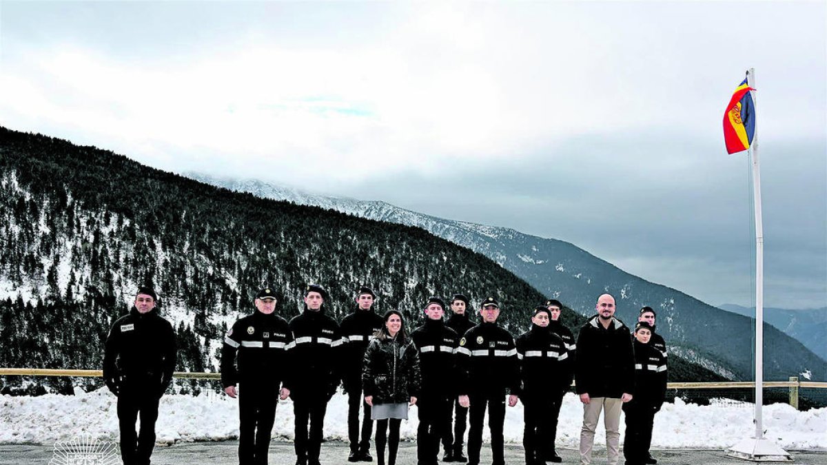 Els futurs agents de la policia.