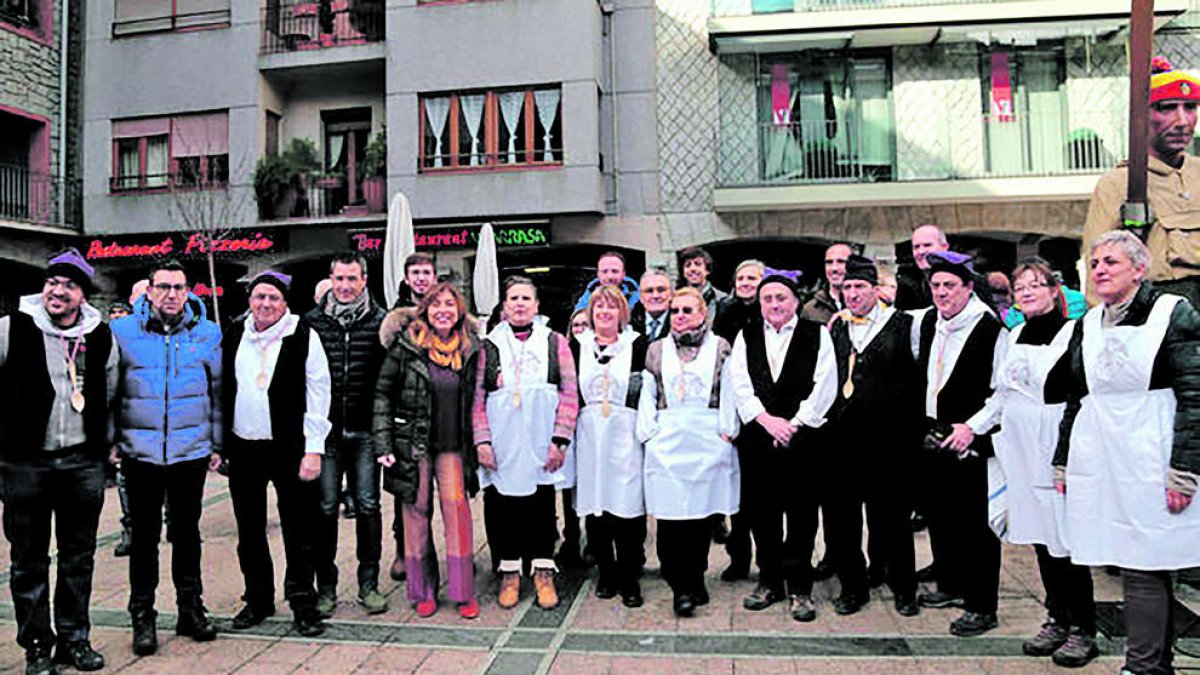 Escudellaires i membres del comú, el 2020.