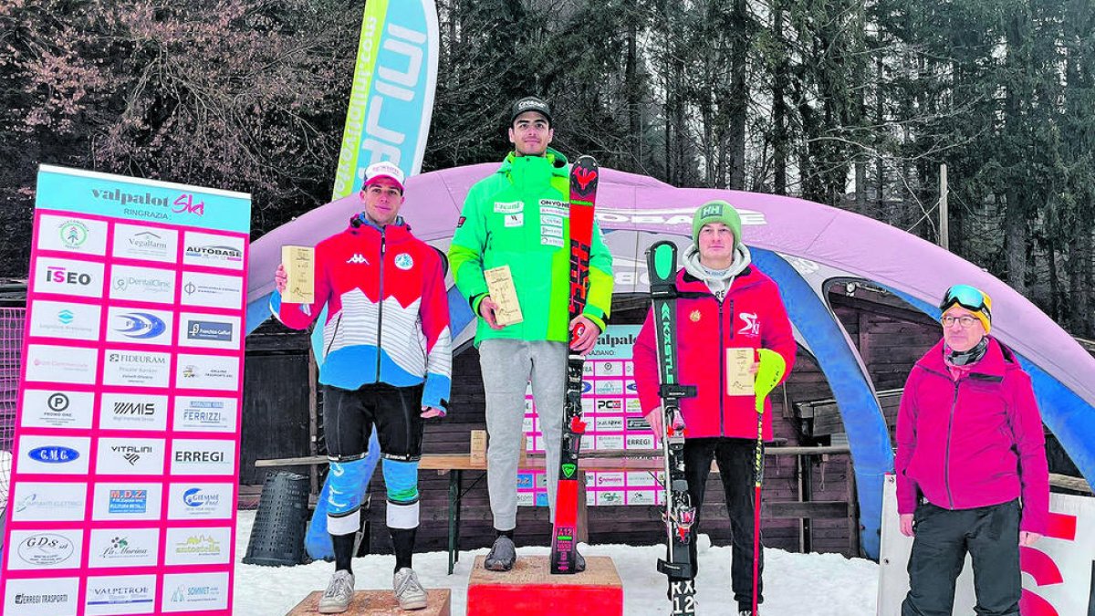 Àlex Rius, al podi a Val Palot.