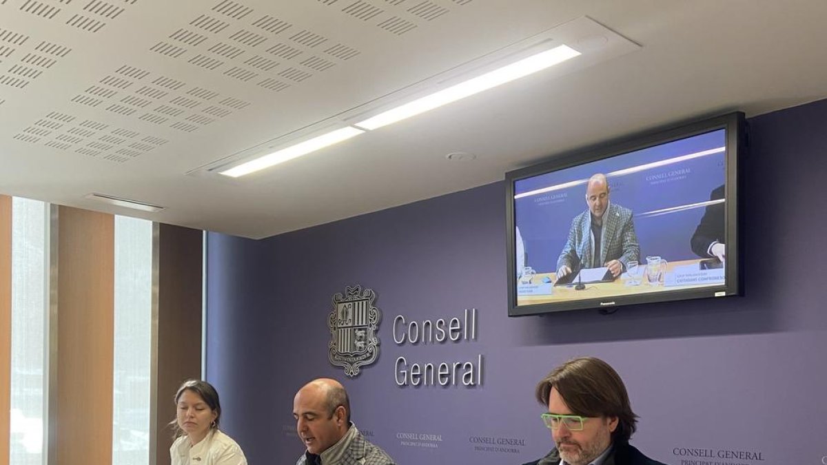 Meritxell López, David Montané i Carles Naudi han presentat les esmenes al pressupost
