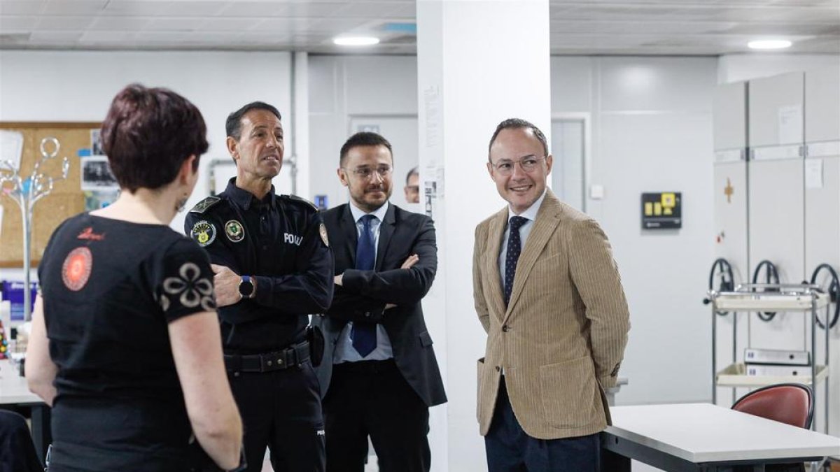 Espot i León durant la visita