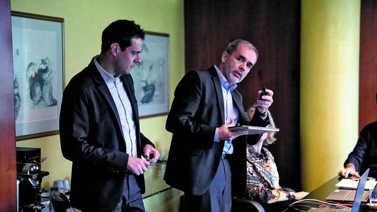 El president i el director de la CASS, Marc Galabert i Josep Escoriza.