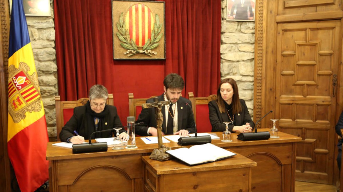 Sessió de consell de comú d'ahir.