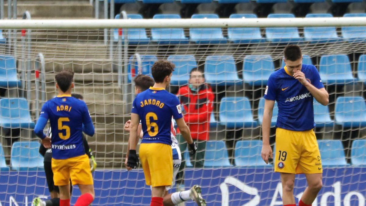 L'FC Andorra va encaixar l'onzena derrota de la temporada davant el Leganés.