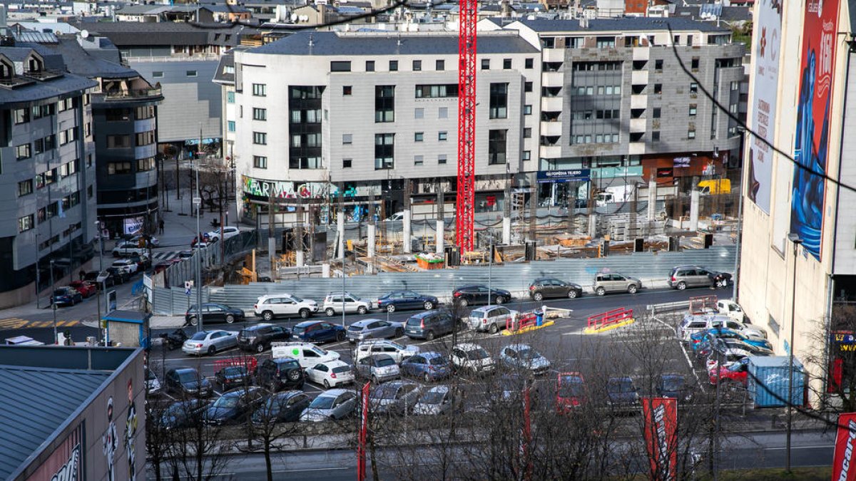 El pàrquing Fener 2 d'Andorra la Vella, ahir.