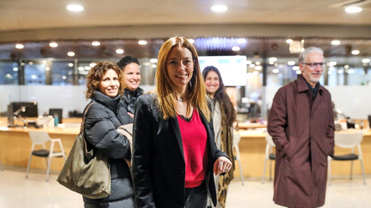 Helena Mas, abans d'una de les reunions.