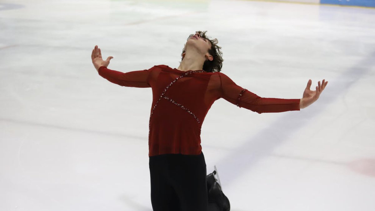 Raúl García, en un moment de la competició.