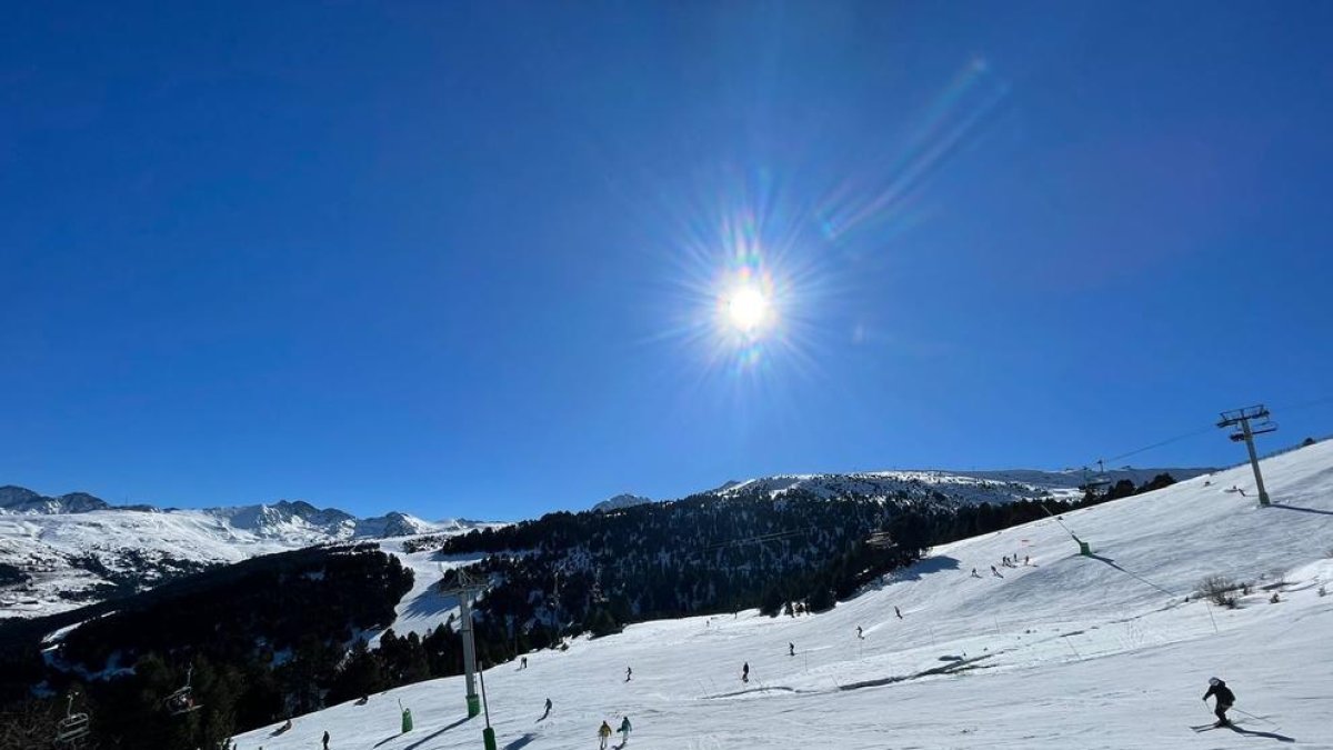 Estat de les pistes de Soldeu aquest migdia
