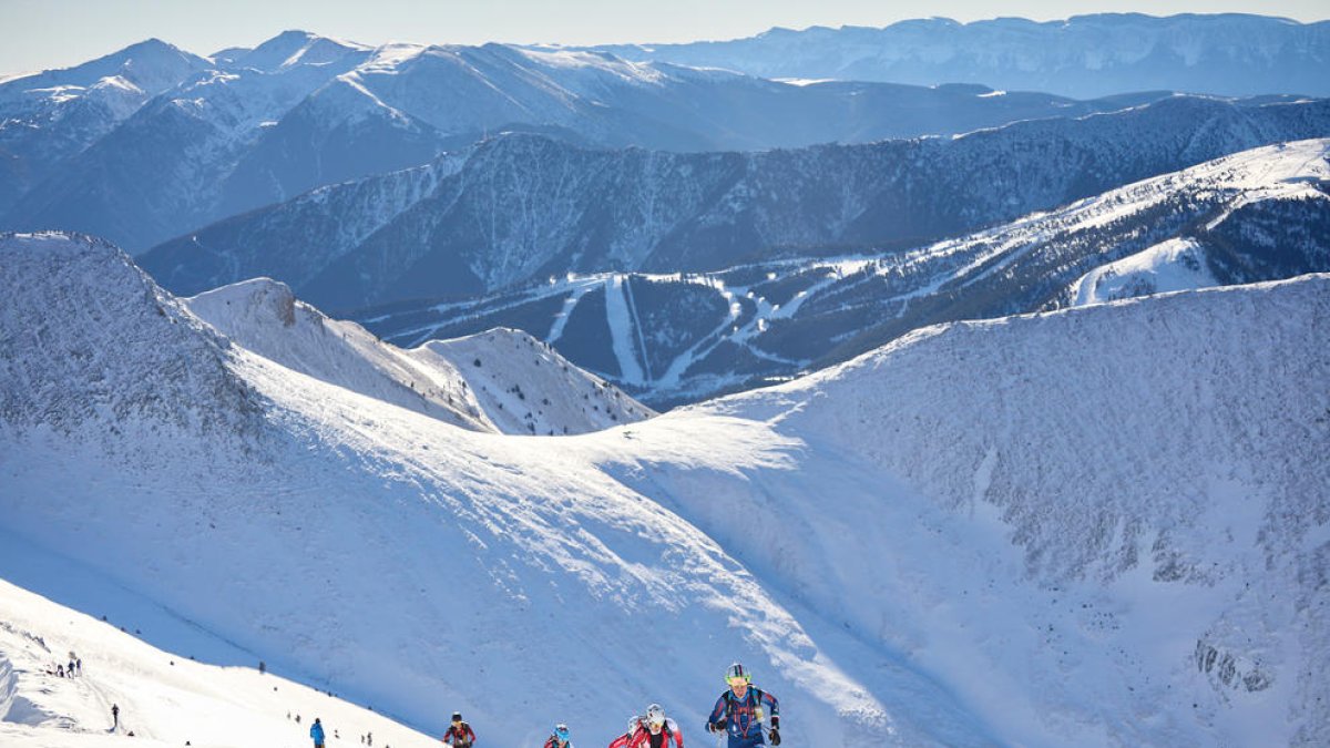Un instant de la cursa individual celebrada ahir.