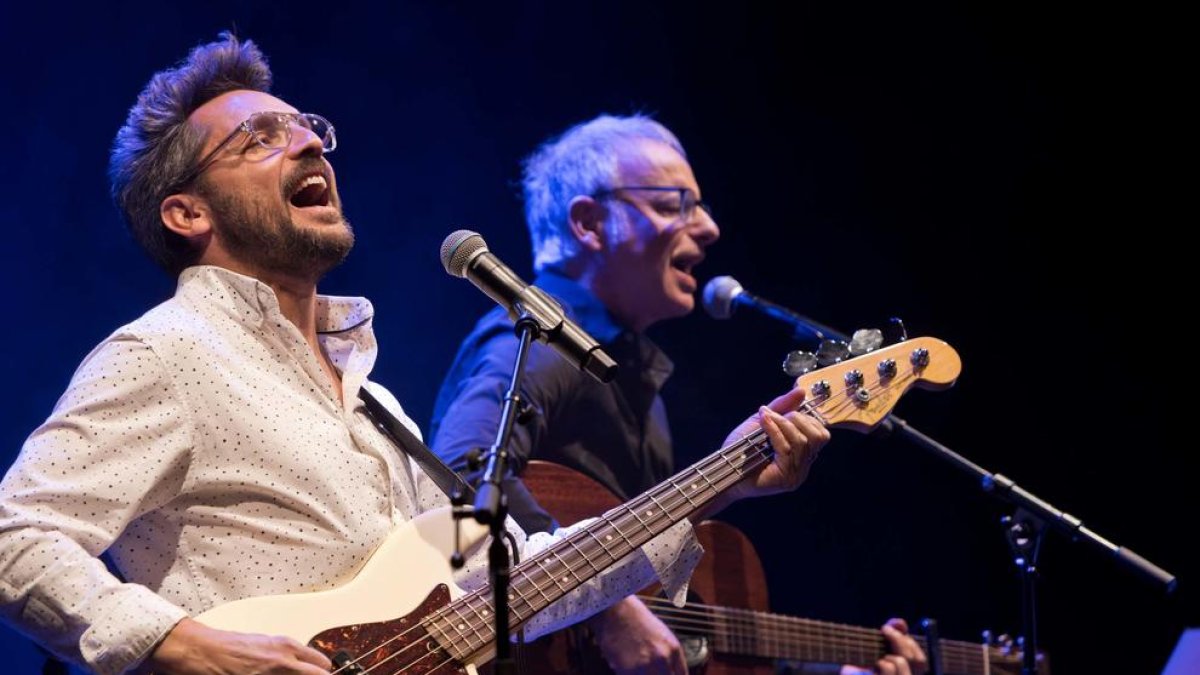 Lluís Gavaldà i Joan Pau Chaves durant la seva actuació