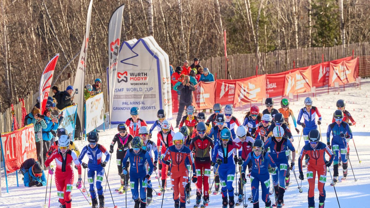 Cursa vertical femenina de la Copa del Món.