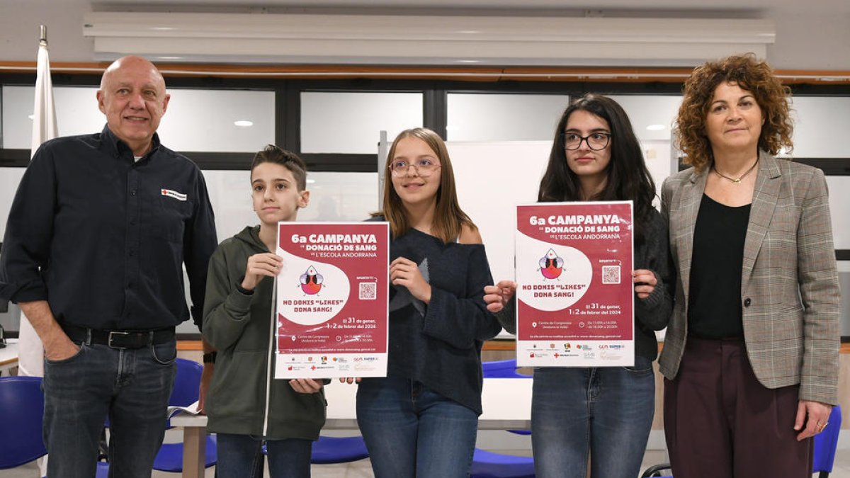 Presentació 6a campanya de donació de sang organitzada per l'escola Andorrana
