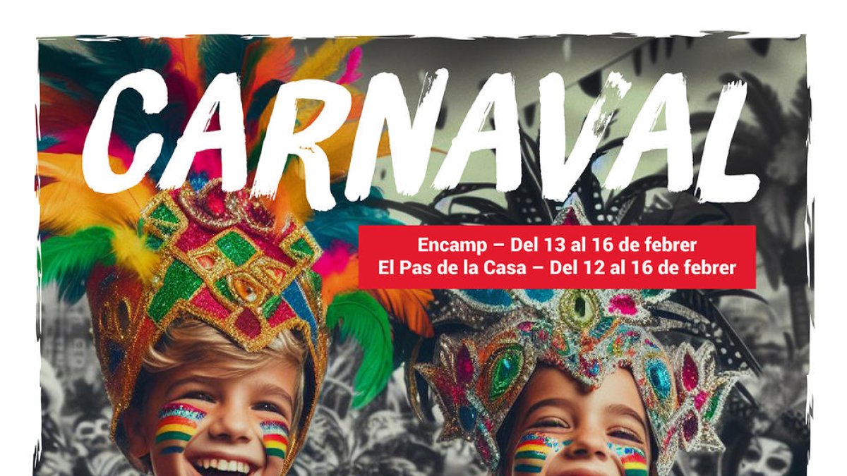 Cartell de les propostes d'activitat per les vacances de Carnaval d'Encamp