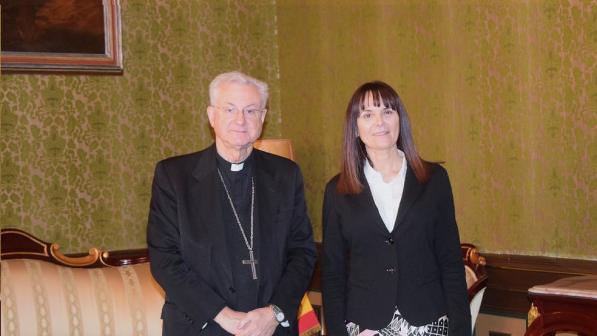 Joan-Enric Vives i Mònica Bonell, aquest matí