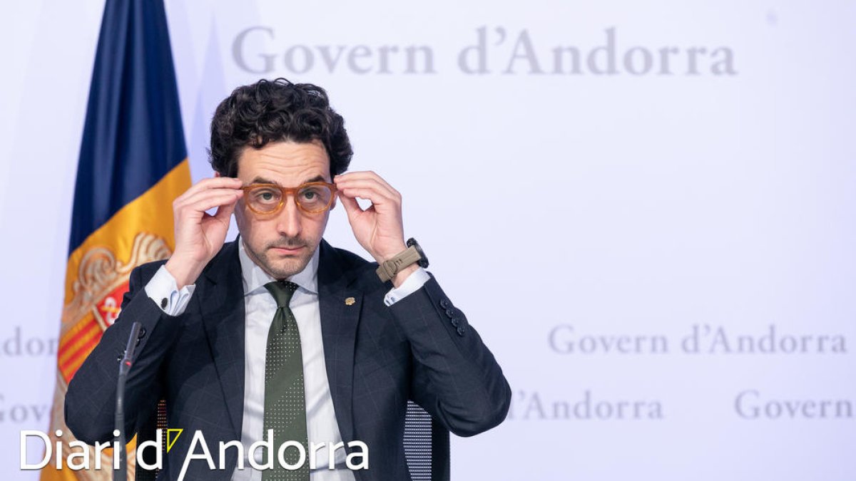 Guillem Casal en la compareixença d'avui de consell de ministres