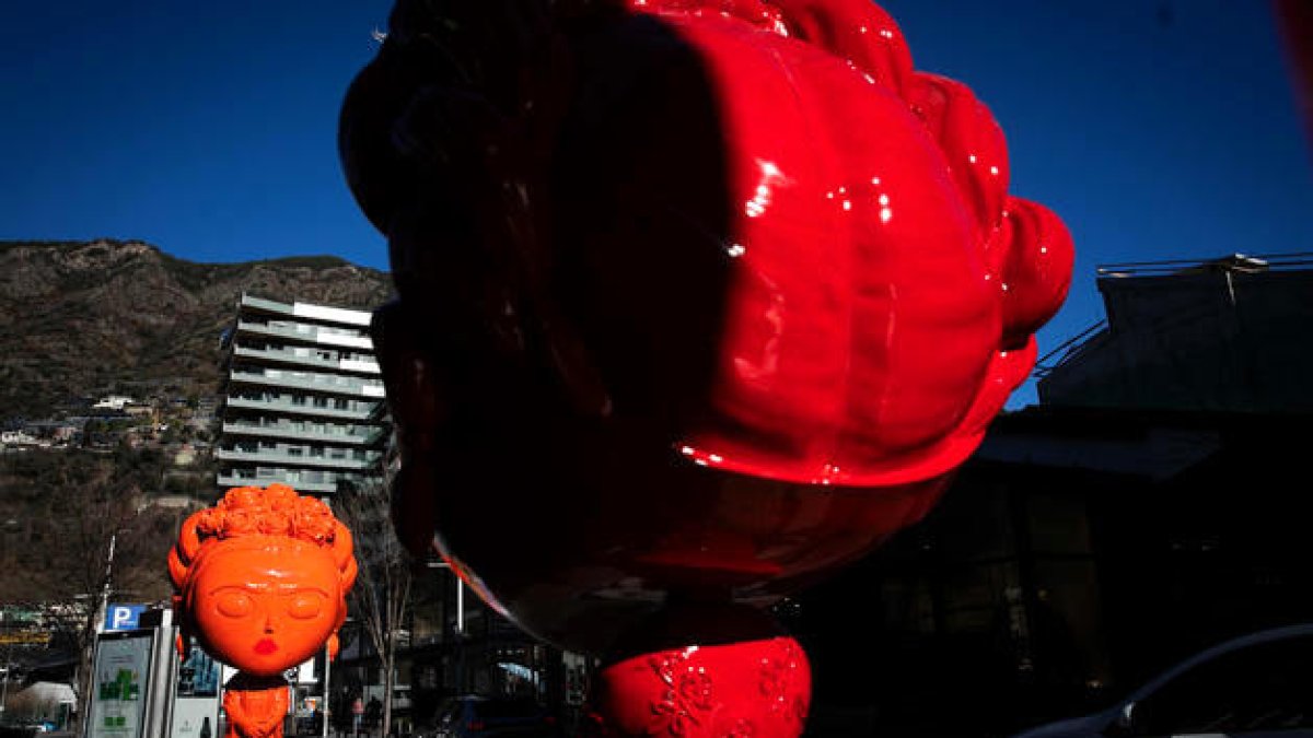 Una de les escultures exhibides.